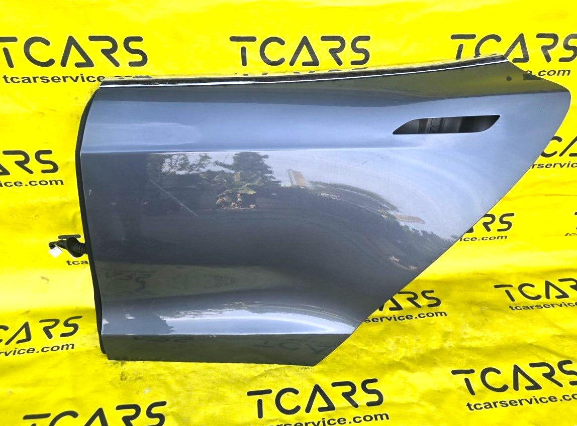 Tesla Model S 2012-2016 Rear Left Door (Dolphin Gray - PMTG) - OEM (used) 6006394-E0-E