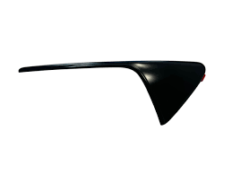 Tesla Model S 2016-2021, X 2015-2021, 3 2017-2023, Y 2020-2025 Fender Camera Side Repeater Trim - Carbon Black Aero Rib - Right Side - New 1514878-00-C