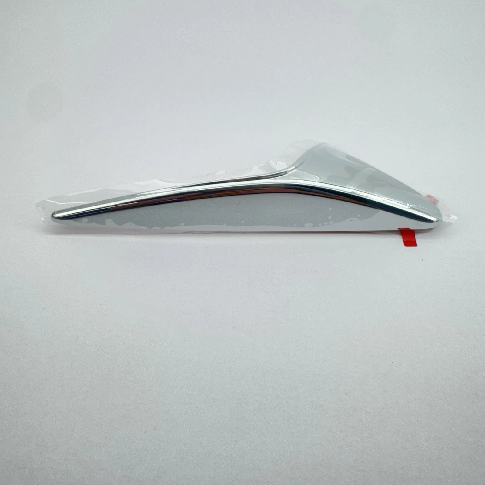 Tesla Model S 2016-2021, X 2015-2021, 3 2017-2023, Y 2020-2025 Fender Camera Side Repeater Trim - Chrome Aero Rib - Left Side - New 1514877-01-C