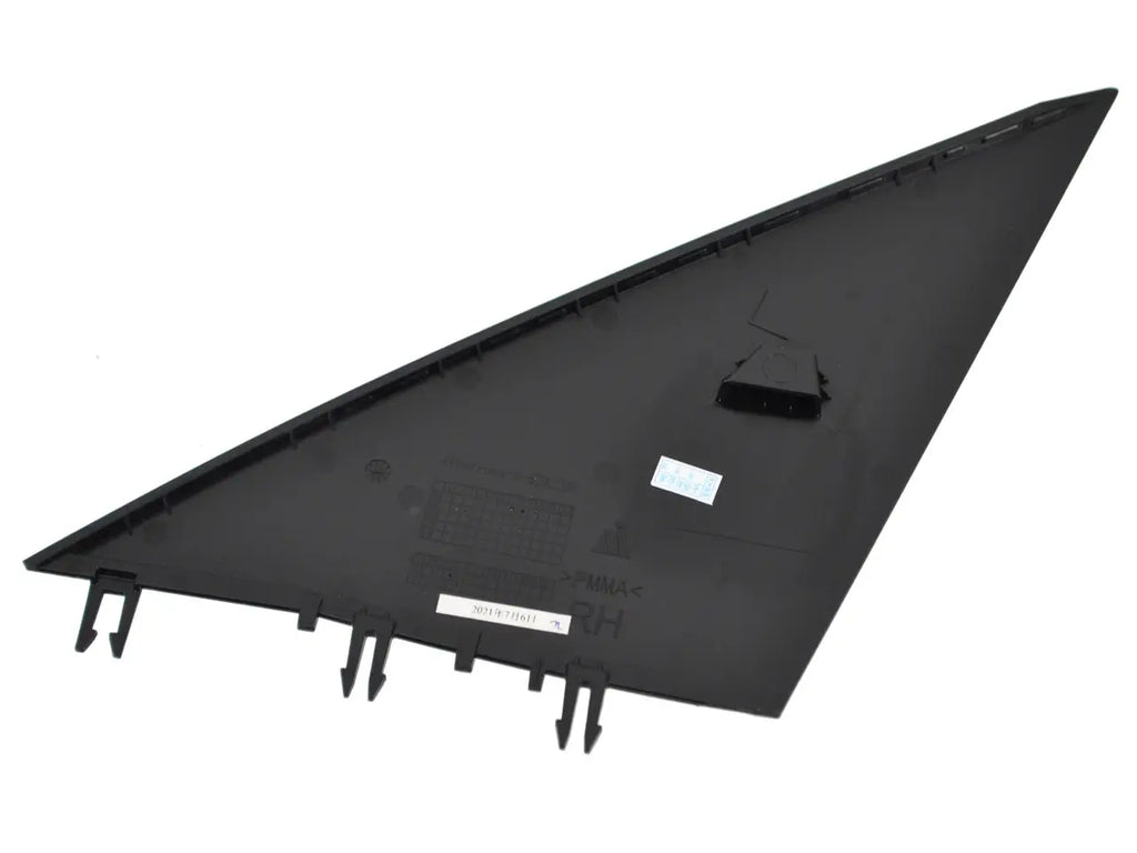 Tesla Model Y 2020-2025, Y Juniper A-Pillar Exterior Mirror Applique - Gloss Black - Right Side - New 1495633-00-C