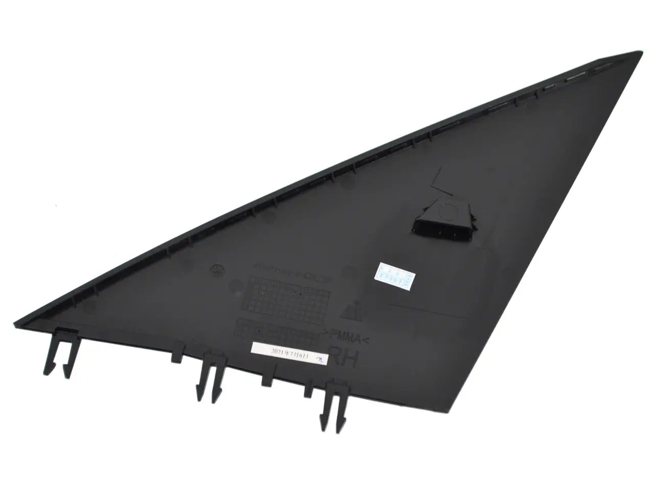 Tesla Model Y 2020-2025, Y Juniper A-Pillar Exterior Mirror Applique - Gloss Black - Right Side - New 1495633-00-C