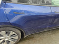 Tesla Model Y 2020-2025 Rear Right Door - Full Assembly (Deep Blue Metallic-PPSB) OEM (used) 1493562-E0-A