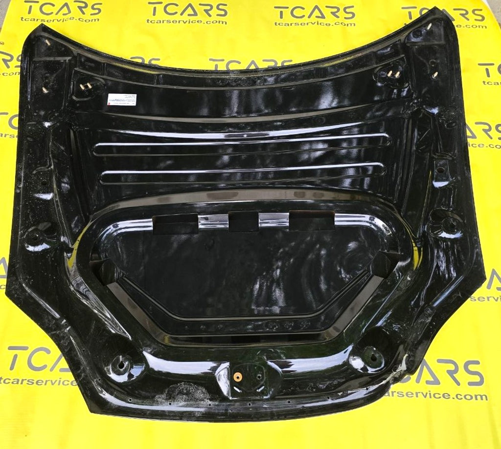 Tesla Model SP 2021-2025, S 2025- Hood Bonnet Panel Cover - Black PBSB - OEM (used with damage) 1562730-E0-A