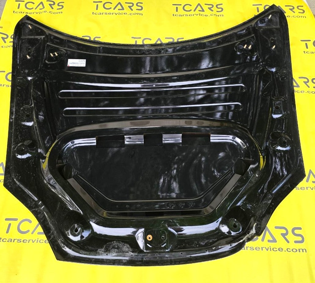Tesla Model SP 2021-2025, S 2025- Hood Bonnet Panel Cover - Black PBSB - OEM (used with damage) 1562730-E0-A