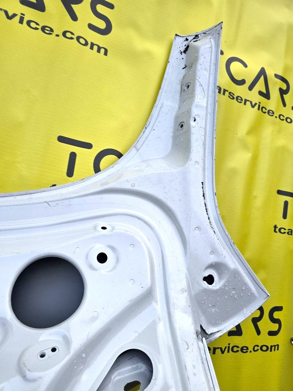 Tesla Model 3 2017-2023 Trunk Lid Tailgate Liftgate - POWERED - Pearl White PPSW - OEM (used with damage) 1601460-E0-A