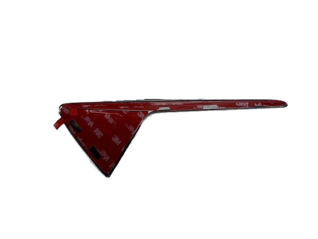 Tesla Model S 2016-2021, X 2015-2021, 3 2017-2023, Y 2020-2025 Fender Camera Side Repeater Trim - Chrome Aero Rib - Right Side - New 1514878-01-C