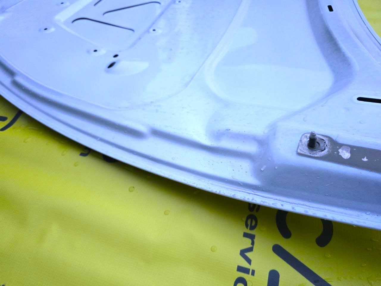 Tesla Model Y 2020-2025 Hood Bonnet Panel Cover (Pearl White - PPSW) - OEM (used with damages) 1493370-E0-A