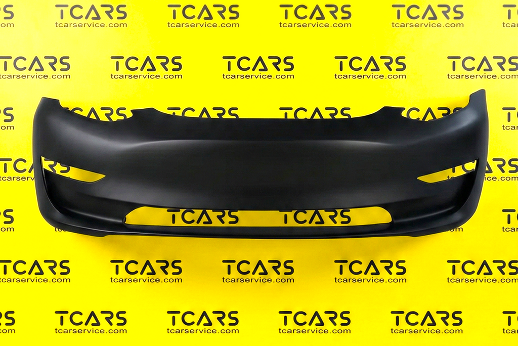 Tesla Model 3 2017-2023 Front Bumper Cover without Parking Sensors Holes - New 1916699-S0-A