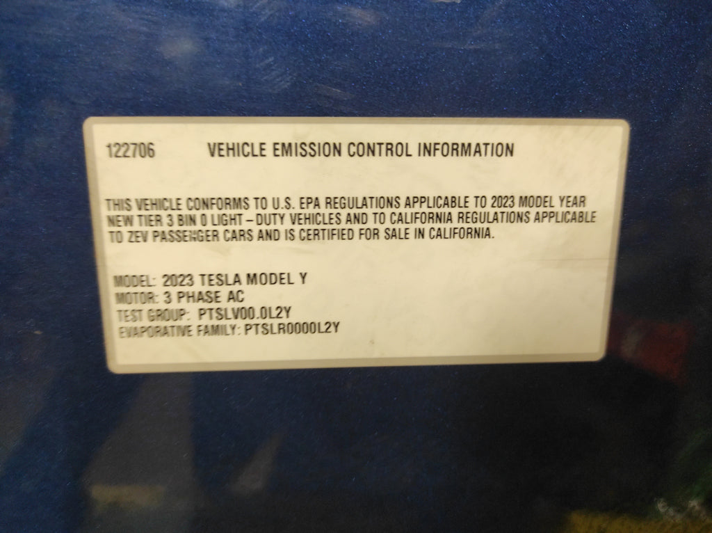 Tesla Model Y 2020-2025 Hood Bonnet Panel Cover OEM (used) 1493370-E0-A