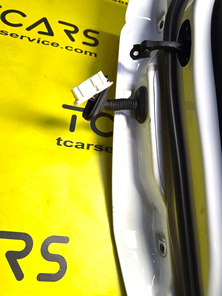Tesla Model Y 2020-2025 Rear Left Door - Full Assembly (Pearl White - PPSW) OEM (used) 1493561-E0-A